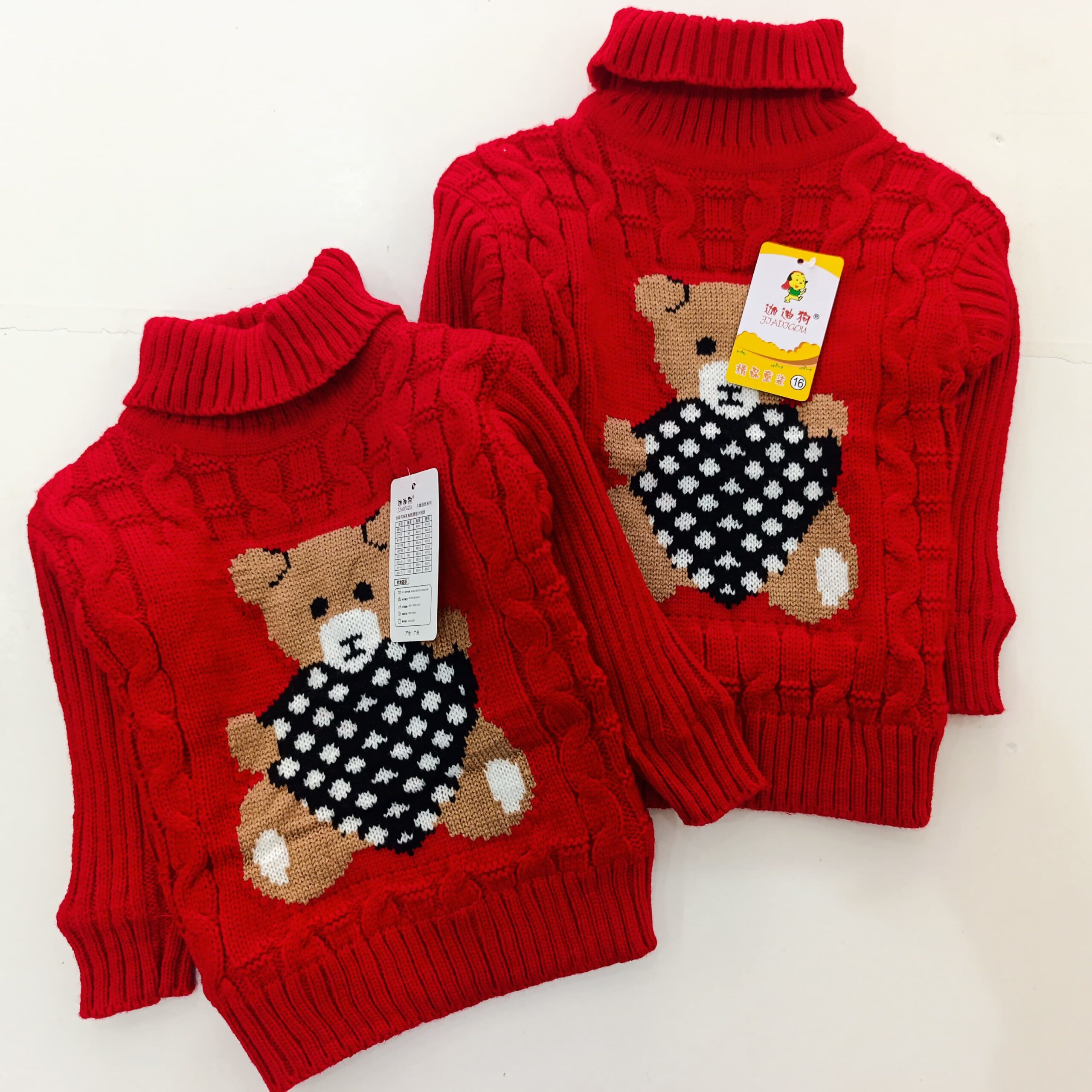 Warm Turtleneck Newborn Unisex Baby Sweater - Image 4