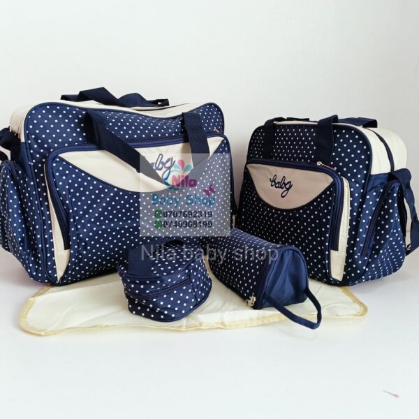 Trendy Dukaan™ - Newborn Baby Multipurpose Polyester Mother/Diaper Bag  Multi Compartment (Blue, Mini)