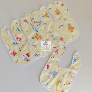 Lovely Linen Infant Bibs - Yellow