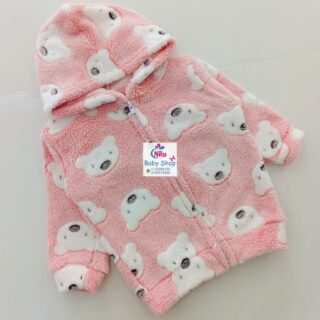 Newborn Cozy Zip-Up Hoodie - Pink