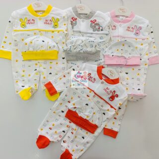 Newborn Baby 2PC Receiving Set Romper + Hat