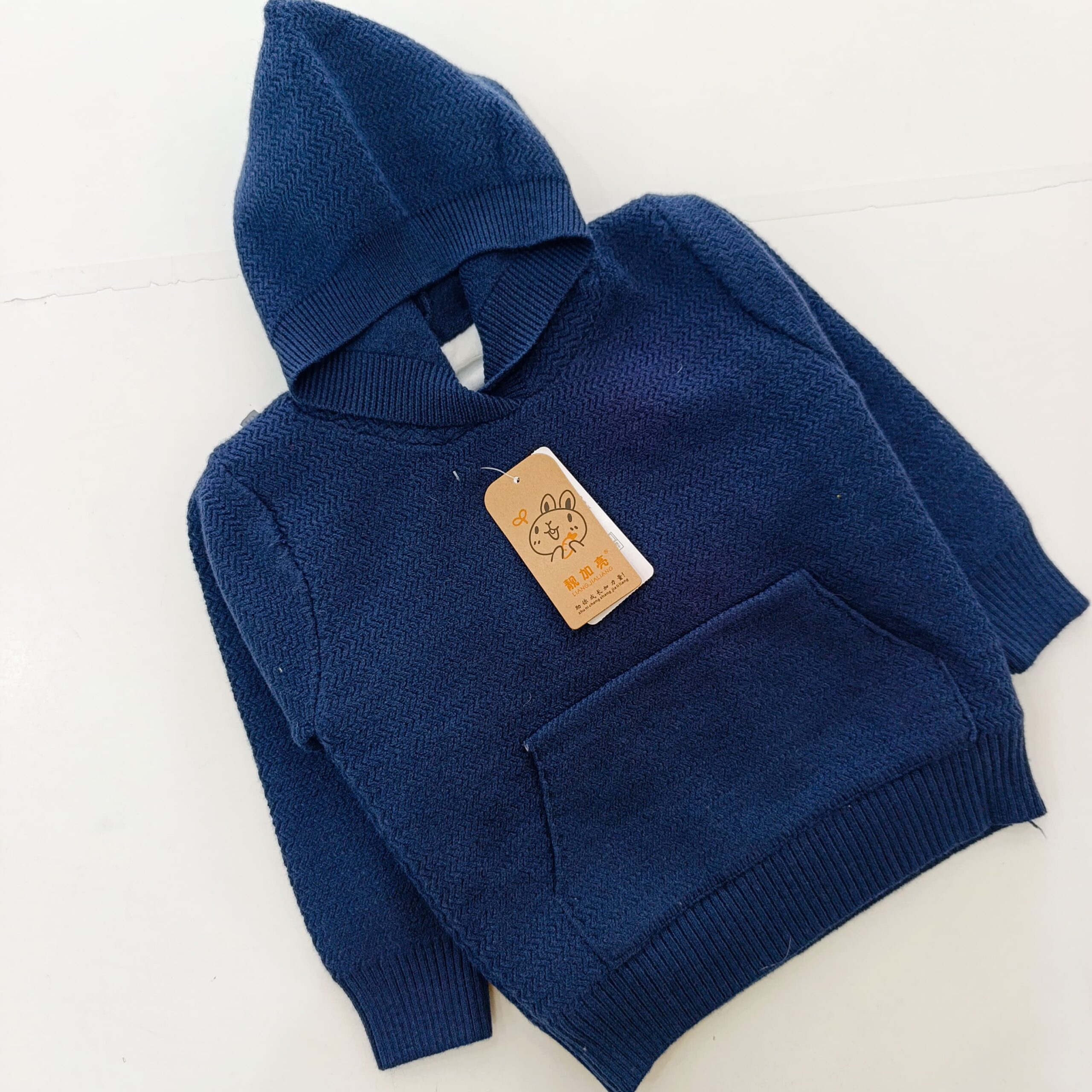 Warm Hooded Organic Cotton Baby Sweater - Image 7