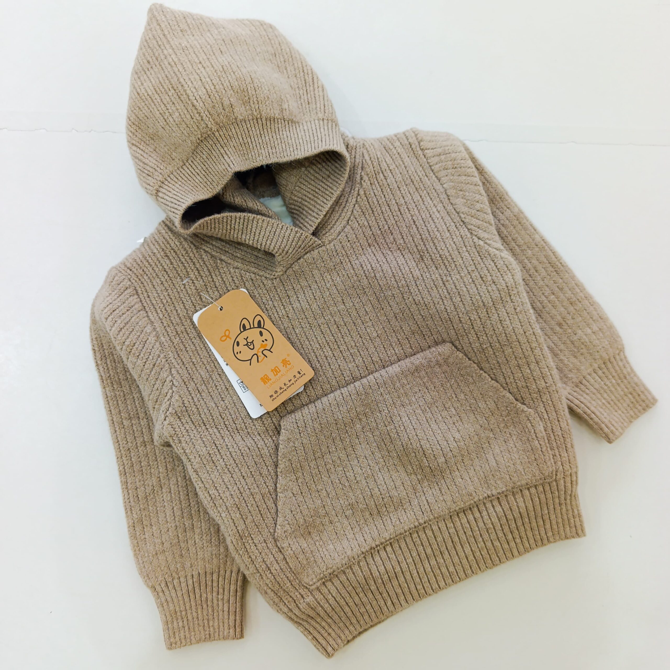 Warm Hooded Organic Cotton Baby Sweater - Image 6