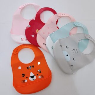 Cartoon Silicone Waterproof Baby Bibs