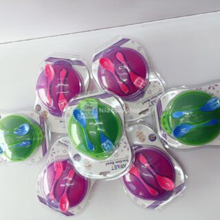 Suction Bowls With Fork & Spoon