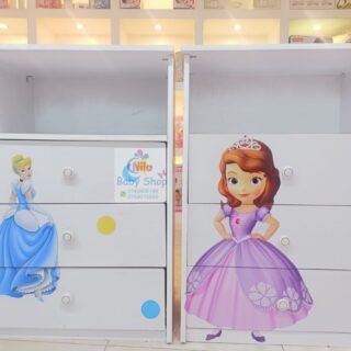 Baby Cot Side Drawer / Cartoon Wooden Chest Drawer