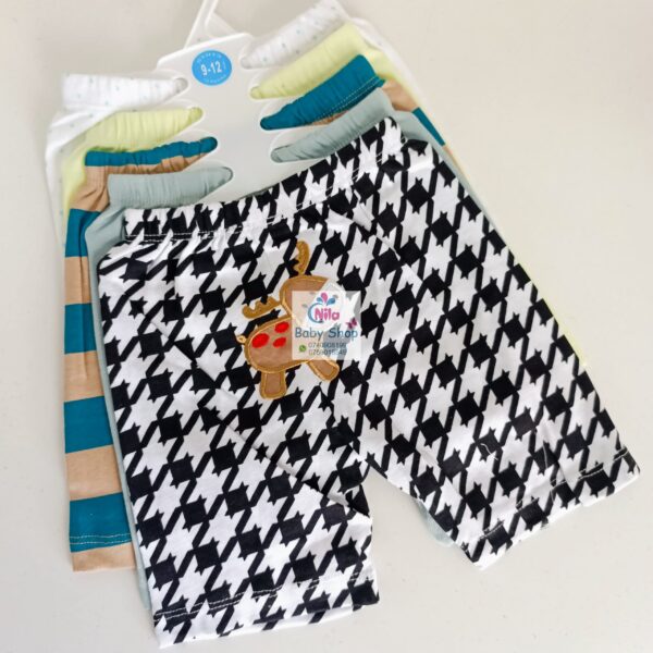 Cartoon Themed Trendy Baby Boy Shorts 5pcs - Image 10