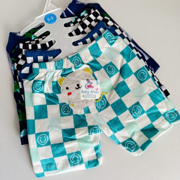 Cartoon Themed Trendy Baby Boy Shorts 5pcs - Image 12