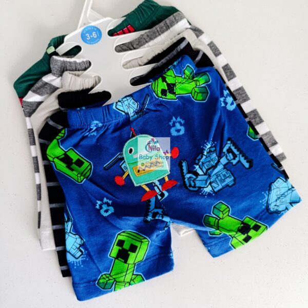 Cartoon Themed Trendy Baby Boy Shorts 5pcs - Image 11