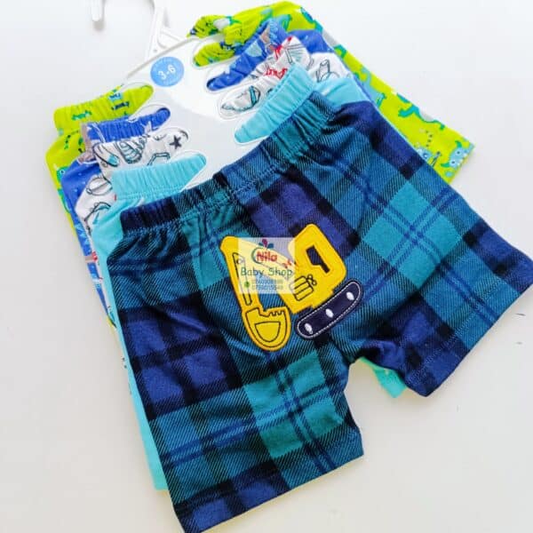 Cartoon Themed Trendy Baby Boy Shorts 5pcs - Image 12