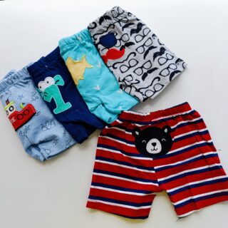 Cartoon Themed Trendy Baby Boy Shorts 5pcs