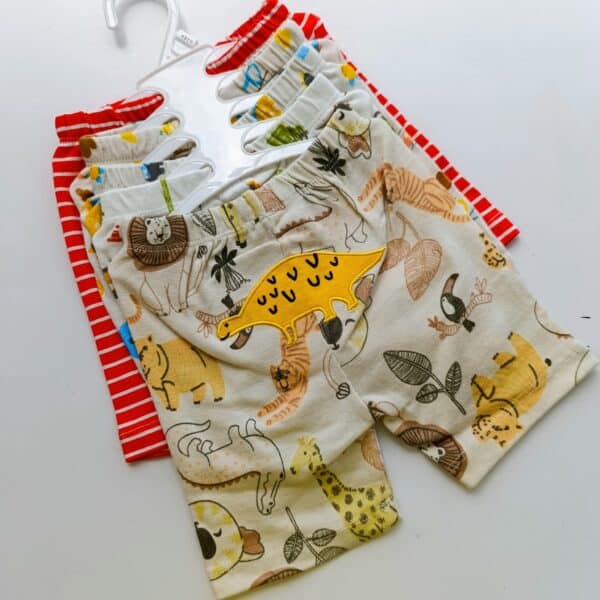 Cartoon Themed Trendy Baby Boy Shorts 5pcs - Image 10