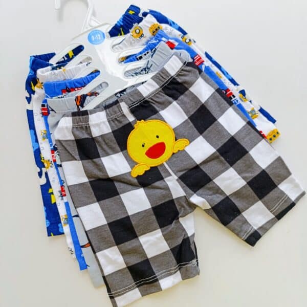 Cartoon Themed Trendy Baby Boy Shorts 5pcs - Image 8