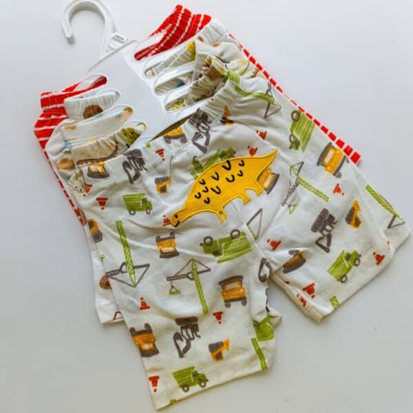 Cartoon Themed Trendy Baby Boy Shorts 5pcs - Image 3