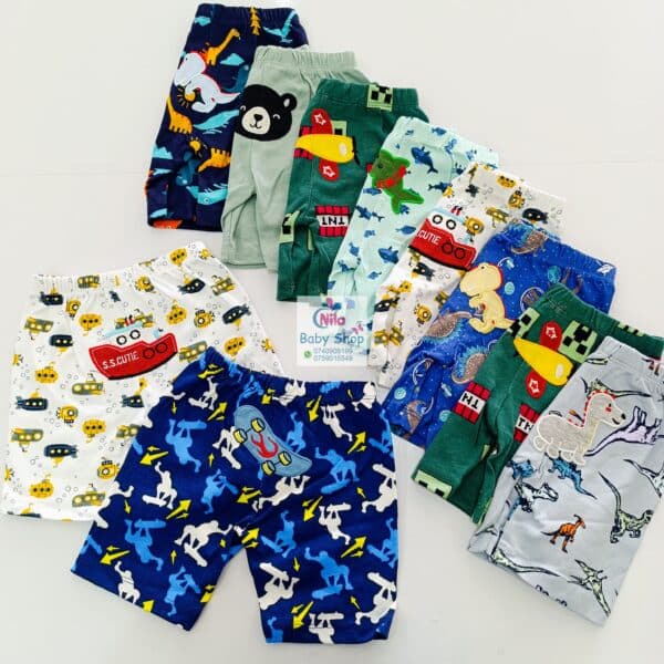Cartoon Themed Trendy Baby Boy Shorts 5pcs