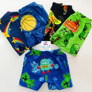 Cartoon Themed Trendy Baby Boy Shorts 5pcs