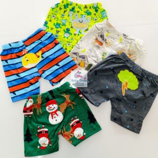 Cartoon Themed Trendy Baby Boy Shorts 5pcs