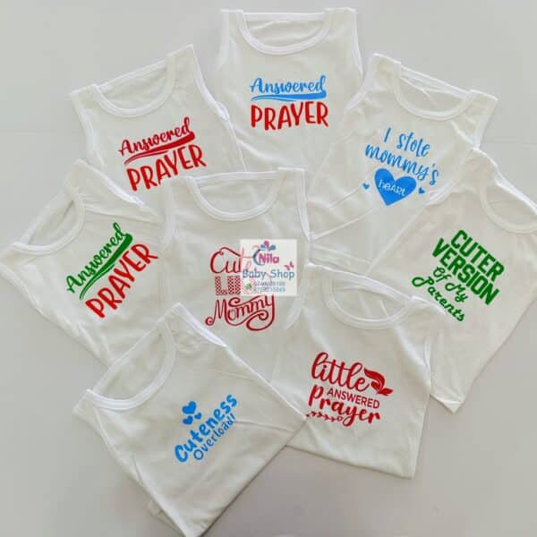 Pure Cotton Branded Newborn Baby Vest