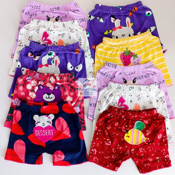 Baby Girls 5-Piece Cotton Pants Set