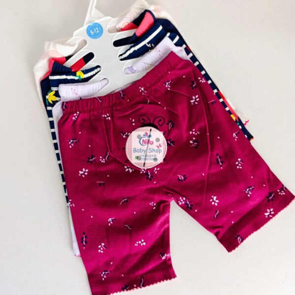 Baby Girls 5-Piece Cotton Pants Set - Image 4