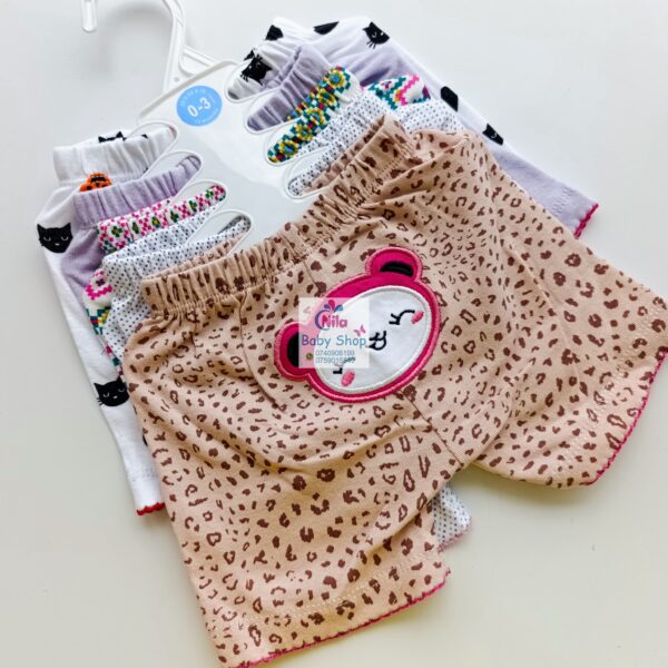 Baby Girls 5-Piece Cotton Pants Set - Image 11