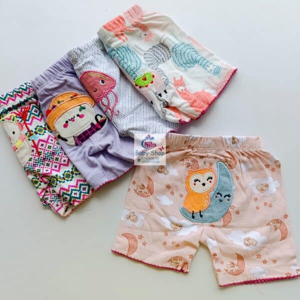Baby Girls 5-Piece Cotton Pants Set - Image 8