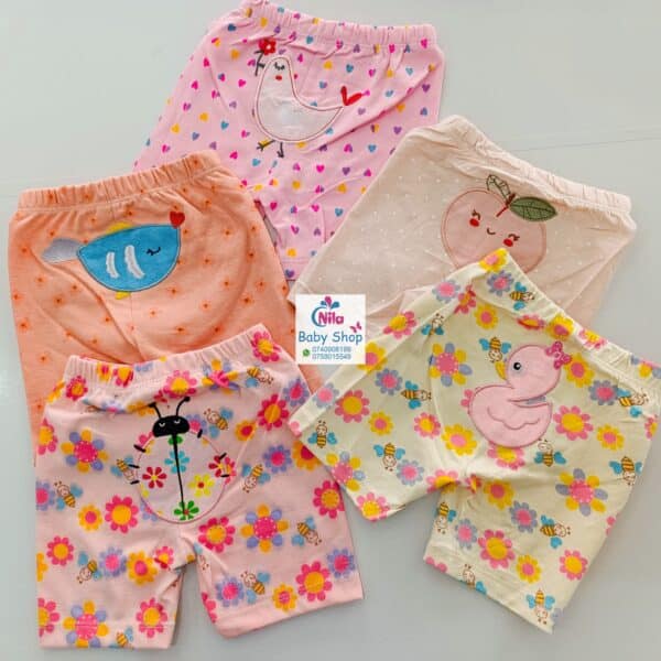 Baby Girls 5-Piece Cotton Pants Set - Image 6