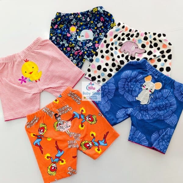 Baby Girls 5-Piece Cotton Pants Set - Image 3
