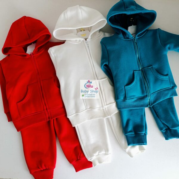 Kids 3-Piece Set Pants, T-shirt & Zip-up Hoodie - Image 5