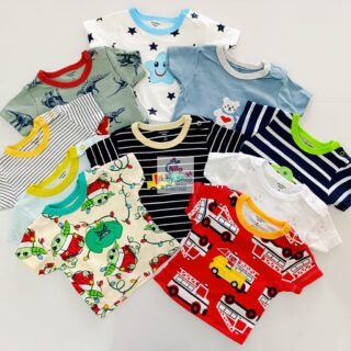 Newborn Baby Boy Soft Multicolor Cotton T-Shirts 5Pcs