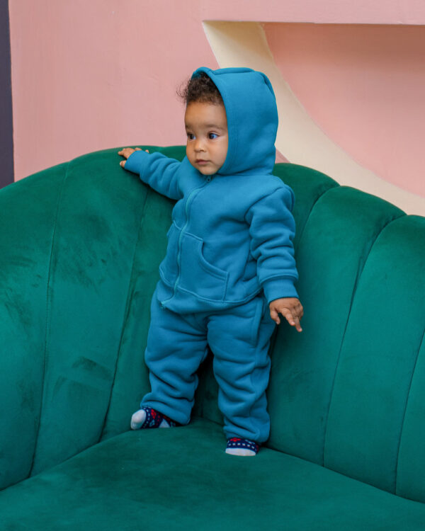 Kids 3-Piece Set Pants, T-shirt & Zip-up Hoodie - Image 6