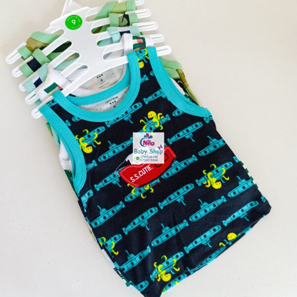 5PCS Trendy Soft Cotton Newborn Baby Boy Vest - Image 2