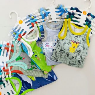 5PCS Trendy Soft Cotton Newborn Baby Boy Vest
