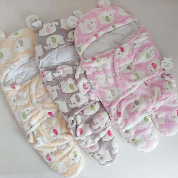 Newborn Swaddle Wrap Cozy Hooded Sleeping Bag