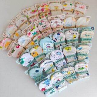 2 Pairs Anti-Scratch Soft Infant Mittens