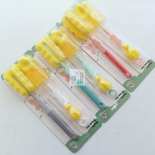 4 Piece Twist & Turn Baby Bottle Brush Set