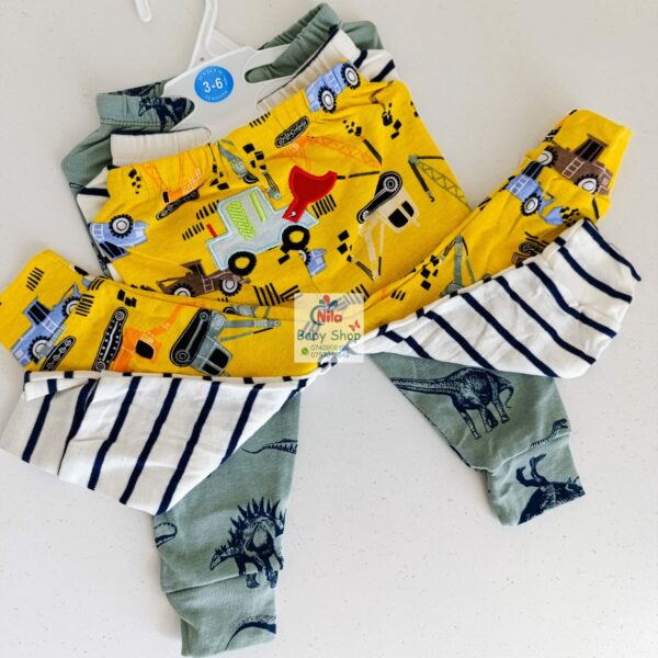 3PC Infant Boy Cotton Pants Set - Image 6