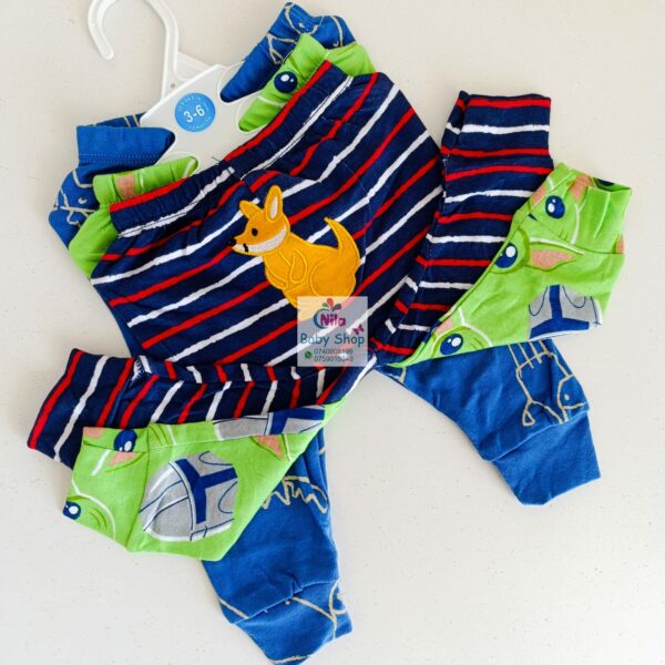 3PC Infant Boy Cotton Pants Set - Image 5