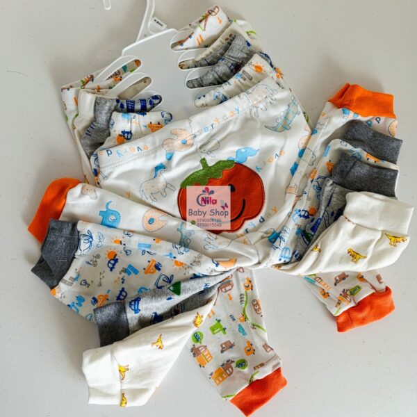 5 Piece Cartoon-Themed Baby Boy Pants Set - Image 5