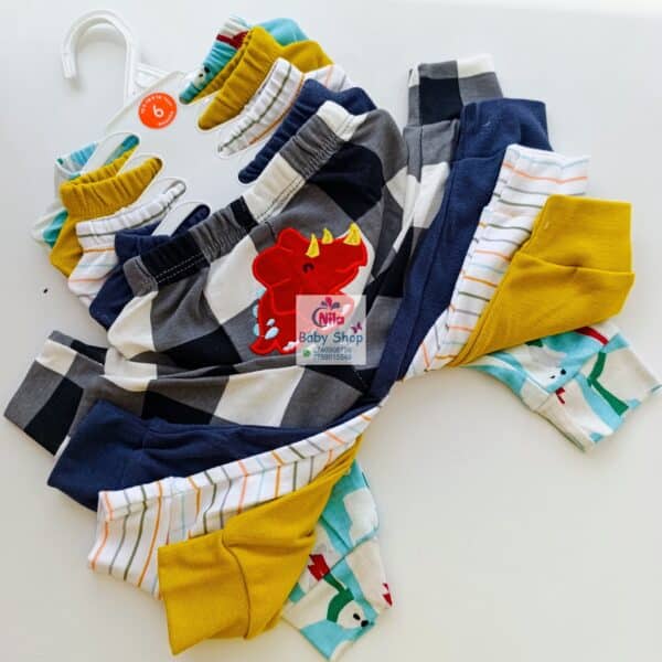 5 Piece Cartoon-Themed Baby Boy Pants Set - Image 14