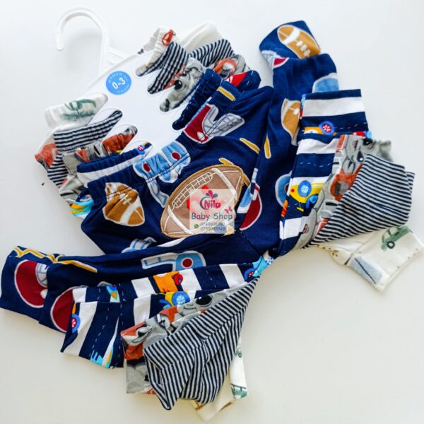 5 Piece Cartoon-Themed Baby Boy Pants Set - Image 11