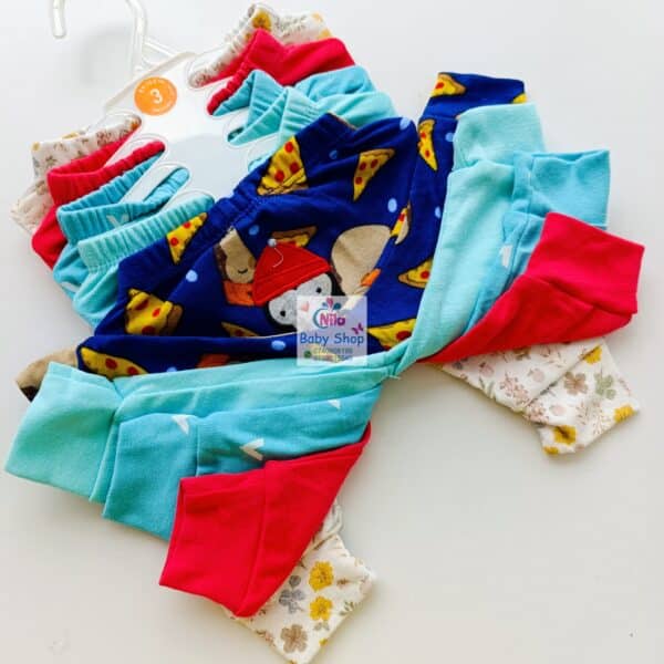 5 Piece Cartoon-Themed Baby Boy Pants Set - Image 8