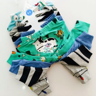 5 Piece Cartoon-Themed Baby Boy Pants Set