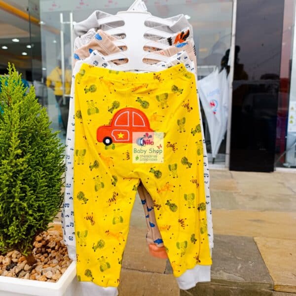 5 Piece Cartoon-Themed Baby Boy Pants Set - Image 10