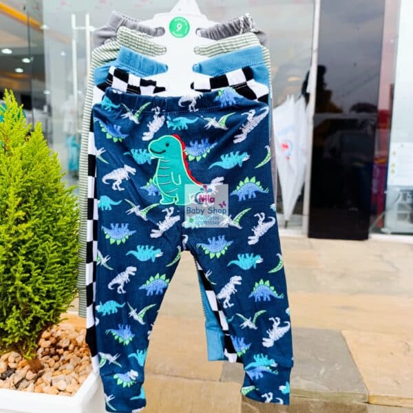 5 Piece Cartoon-Themed Baby Boy Pants Set - Image 7