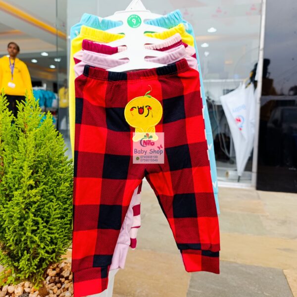 Multicolor Cotton Baby Girl Pants 5 Pack - Image 11