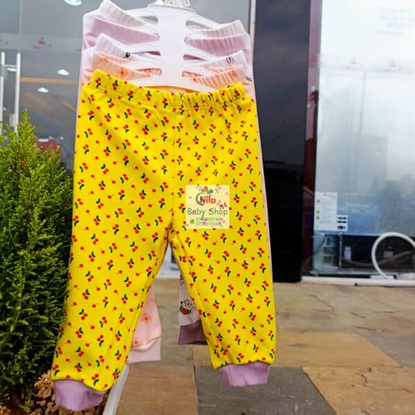 Multicolor Cotton Baby Girl Pants 5 Pack - Image 2
