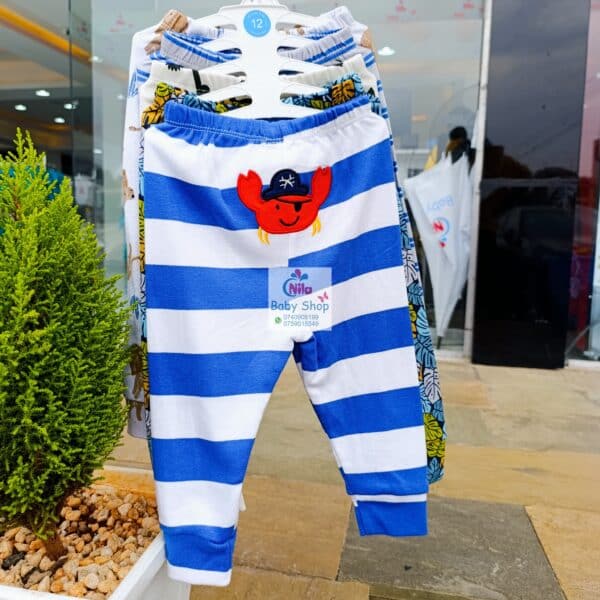 5 Piece Cartoon-Themed Baby Boy Pants Set - Image 3