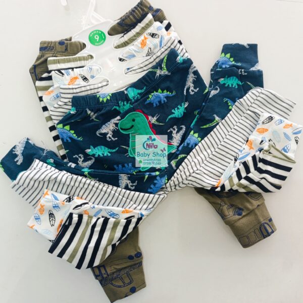 5 Piece Cartoon-Themed Baby Boy Pants Set - Image 25
