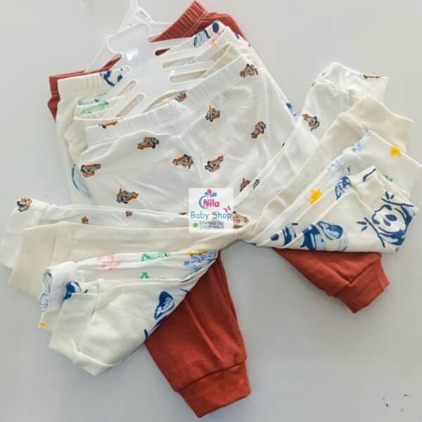 5 Piece Cartoon-Themed Baby Boy Pants Set - Image 22